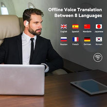 Load image into Gallery viewer, Wooask Translation Earbuds M9 Language Translator Device Open Ear Translator Headphones 98% High Accruacy Instant Translation in 1 Sec Support 144 Languages and Accents (with Offline Package)
