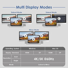 Load image into Gallery viewer, WAVLINK Docking Station Dual Monitors, Universal USB-C Docking Station with 65W PD Charging for Thunderbolt 4/3, USB-C Windows/Mac/Chrome,MacBook M1/M2, (2HDMI, 2DP, 6USB3.0, Ethernet, Audio/Mic)
