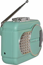 Load image into Gallery viewer, Studebaker Walkabout II Walkman Personal Stereo Cassette Player with AM/FM Radio and Built-in Speaker (Teal/Silver)
