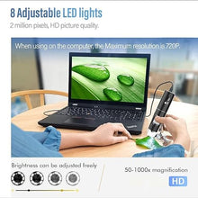 Load image into Gallery viewer, Wireless Digital Microscope, Skybasic 50X-1000X Magnification WiFi Portable Handheld Microscopes with Adjustable Stand HD USB Microscope Camera Compatible with iPhone Android iPad Windows Mac Computer
