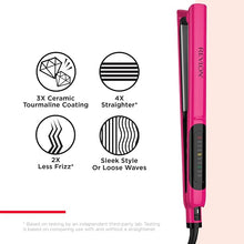 Load image into Gallery viewer, Revlon Smooth Brilliance Ceramic Hair Flat Iron | Smooth Glide and Ultra-Sleek Sylas, (1 in)
