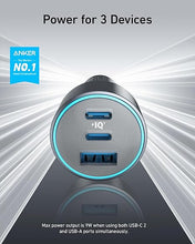 Load image into Gallery viewer, Anker USB-C Car Charger, 67W 3-Port Compact Fast Charger, 535 Car Adapter with PIQ 3.0 for iPhone 15/15 Plus/15 Pro/15 Pro Max, Galaxy S23, MacBook Pro, iPad Air, and More (USB-C to C Cable Included)
