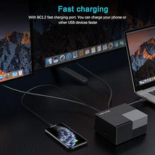 Load image into Gallery viewer, WAVLINK USB C Docking Station Dual Monitor, Laptop Docking Station Dual HDMI with PD 100W, HDMI, USB C, Ethernet, 4X USB 3.0, Audio, for MacOS and Windows
