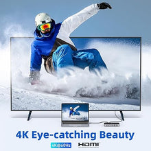 Load image into Gallery viewer, Laptop Docking Station,16 in 1 Docking Station USB C Dock Triple Monitor,USB C Docking Station with 3 HDMI,PD 100W, USB 3.1/3.0/2.0,RJ 45 Ethernet,SD/TF,Audio for Dell/Lenovo?Including Charging?
