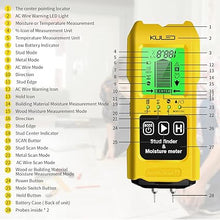 Load image into Gallery viewer, Stud Finder Wall Stud Detector 7 in 1 Electronic Wood Sensor Beam Finder Multifunctional Wall Scanner with Digital LCD Display &amp; Sound Warning Moisture Meter Temperature Detection
