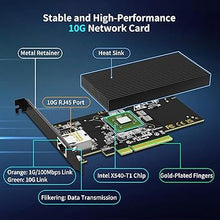 Load image into Gallery viewer, 10Gb Base-T PCI-e Network Card, Intel X540-T1 Controller, NICGIGA 10Gbps Ethernet Adapter with 10Gbe RJ45 Port ? 10G NIC Card, Support Windows/Windows Server/Linux/Vmware/ESX
