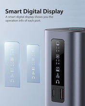 Load image into Gallery viewer, Baseus Docking Station, Spacemate(Win) 11 in 1, Triple Display, 4K HDMI and DP, 10Gbps USB A/C Ports, Gigabit Ethernet, 100W PD, Audio, Laptop Docking Station for Windows/Dell/HP/Lenovo/Asus/Acer/Mac
