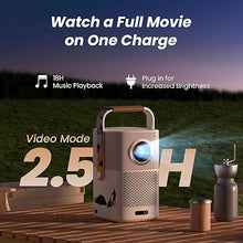 Load image into Gallery viewer, [Sound by JBL&amp; Built-in Battery] Yaber T2 Outdoor Projector with WiFi 6 and Bluetooth, Native 1080P Smart Portable Projector for Inside Outside,Compatible with TV Dongle(Not included)(Camping style)
