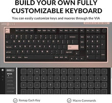 Load image into Gallery viewer, Keychron Q5 Max 96% Layout Full-metal Custom Wireless Mechanical Keyboard With Knob, QMK/VIA Programmable 1000Hz 2.4 GHz/Bluetooth/Wired RGB Backlit for Mac Windows, Gateron Banana Switch-Carbon Black
