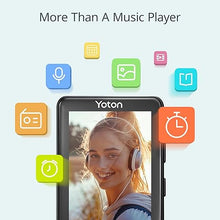 Load image into Gallery viewer, YOTON MP3 Player 80GB with Bluetooth 5.2, 2.4 in Full Touch Screen, Digital Lossless Music Player with Built-in Speaker, 8H Play Time, HiFi Sound, Voice Recorder, FM Radio, Earphones Included
