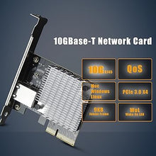 Load image into Gallery viewer, GLOTRENDS ST7357 10Gb PCI-E NIC Network Card, Single Copper RJ45 Port, with Aquantia AQtion AQC107 Chip, Support MAC OS/Windows/Linux/ESX
