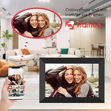 Load image into Gallery viewer, Digital Photo Frame, Digital Picture Frame Smart Photo Frame with 1280x800 IPS Touch Screen, Auto-Rotate and Slide Show, Share Moments via Frameo APP from Anywhere (Black)
