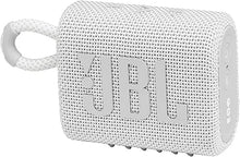 Load image into Gallery viewer, JBL Go 3 - Portable Mini Bluetooth Speaker, big audio and punchy bass, IP67 waterproof and dustproof, 5 hours of playtime, speaker for home, outdoor and travel (White)
