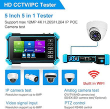 Load image into Gallery viewer, 8MP 5 in 1 AHD CVI TVI CVBS IP Camera Tester Monitor, IPC-5200 8MP HD Display Video Monitor IPS Touch Screen IPC Tester Support POE PTZ WiFi RS485 HDMI &amp; VGA Input DC12V Output
