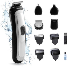 Load image into Gallery viewer, Members Only Trimmer for Men, Premium Lithium Cordless Hair and Beard Trimmer Kit, 5 Interchangeable Heads, Smart LED Power Display, USB Rechargeable Battery, 4 Trimmer Guides
