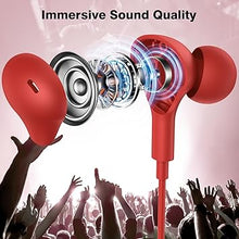 Load image into Gallery viewer, APETOO USB C Headphones for iPhone 16 15 Pro Max iPad,Magnetic Wired Earbuds Noise Isolation in-Ear Type C Earphones with Microphone Volume Control for Galaxy S24 S23 S22 S21,Pixel 8 7a,OnePlus9, Red
