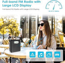 Load image into Gallery viewer, CD Player Portable Bluetooth CD Player with Speakers Boombox CD Walkman FM Radio CD Player for Home with LCD Display Handle Design Support USB AUX Playback Headphone Jack
