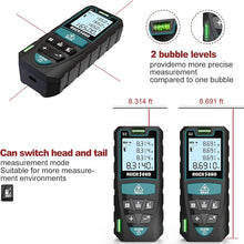 Load image into Gallery viewer, Laser Measure, RockSeed 165 Feet Digital Laser Distance Meter with 2 Bubble Levels,M/in/Ft Unit Switching Backlit LCD and Pythagorean Mode, Measure Distance, Area and Volume (165 Feet)
