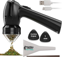 Load image into Gallery viewer, Mamba Original 1g Black USB Electric Herb Grinder. Small Portable Metal Herbal Grinder Machine &amp; Spice Mill for the Kitchen
