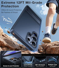 Load image into Gallery viewer, TORRAS Shockproof Stand for Samsung Galaxy S25 Ultra Case, Built-in Kickstand, Military-Grade Protection, Slim &amp; Translucent, Marsclimber Series, Frosted Black
