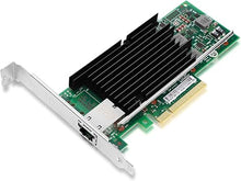 Load image into Gallery viewer, 10Gb PCI-E NIC Network Card for Intel X540-T1,100MbE/1GbE/10GbE Copper Single RJ45 Port, with Intel X540 Chip,10GbE PCI Express 2.1 X8 Ethernet Adapter Support Windows/Linux/VMware
