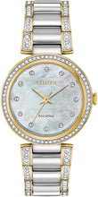 Load image into Gallery viewer, Citizen Ladies' Classic Crystal Eco-Drive Watch, 3-Hand, Mother-of-Pearl Dial
