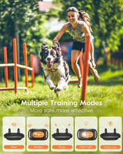 Load image into Gallery viewer, Dog Shock Collar,3300FT Dog Training Collar with Remote,IPX8 Waterproof E-Collar with Beep,Vibration,Shock,Light,Shock Lock Mode,Electric Shock Collar for Small Medium Large Dogs,Orange
