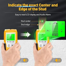 Load image into Gallery viewer, Stud Finder Wall Scanner - Upgrade 5 in 1 Wall Detector Wood Metal Stud Sensor Electronic Pipe Joist Beam Finders Edge Center Finder for AC Wires Metal Wood Beams with LCD Display
