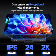 Load image into Gallery viewer, TOMLOV TriL110 10.1&quot; 3 Lens 2K HDMI Digital Microscope 2500X, Coin Microscope Magnifier for Entire Coins with IPS Screen, LCD Soldering Microscope for Adults, 14 LED Lights, PC/TV Compatible, 64GB
