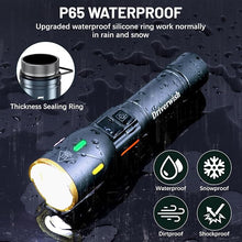 Load image into Gallery viewer, Rechargeable Flashlights 990000 High Lumens, Super Bright LED Flashlight USB C, High Power Flashlight with 3Modes, Waterproof Flash Light, Versatile Tactical Flashlight for Emergencies,Camping,Hiking
