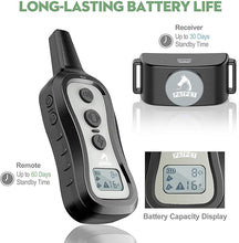 Load image into Gallery viewer, PATPET Dog Training Collar Shock Collar with Remote - 3 Training Modes, Beep, Vibration and Shock, Up to 1000 ft Remote Range, Rainproof for Small Medium Large Dogs
