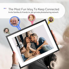 Load image into Gallery viewer, NexFoto 16.2 Inch 32GB WiFi Extra Large Digital Picture Frame Smart Digital Photo Frame with HD IPS Touch Screen, Remote Control, Auto-Rotate, Share Photos Video via App &amp; Email, Gifts for Mom Men
