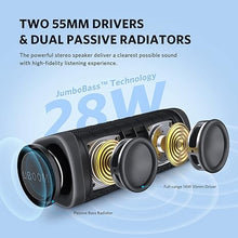 Load image into Gallery viewer, EarFun Bluetooth Speaker, UBOOM L Portable Wireless Speaker 28W Loud Stereo Sound, Rich Bass, IP67 Waterproof &amp; Dustproof, Dual Pairing, Built-in Mic, Low Latency for Party, Indoor &amp; Outdoor
