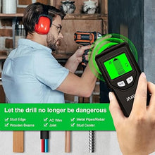 Load image into Gallery viewer, Stud Finder Wall Scanner - 5 in 1 Stud Finder Tool w/Microprocessor Chip and HD LCD Display, Stud Detector Beam Finders for the Center and Edge of Wood AC Wire Metal Studs Joist Pipe (Coal)
