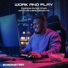 Load image into Gallery viewer, Monster Elements Air Wireless Bluetooth On-Ear Headphones, Ultra-Lightweight Headset with Detachable Pro Mic, Protective Case, Powerful 50mm Integrated Dynamic Driver, 60-Hour Play Time

