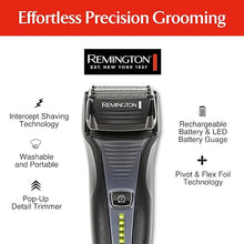 Load image into Gallery viewer, Remington F5 Power Series Foil Shaver, Electric Razor for Men, Cordless Rechargeable with Pop Up Trimmer, Pivot &amp; FlexFoil Technology, Lightweight Handheld Design, Black
