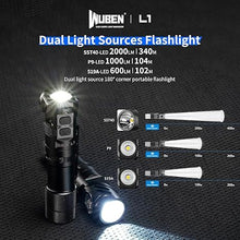 Load image into Gallery viewer, WUBEN L1 Flashlight Rechargeable LED Flashlights High Lumens 2000 Lumen Battery Powered, Super Bright Tactical Multifunctional IP68 Waterproof Powerful Handheld Flash Light for Emergencies Camping
