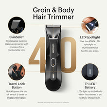 Load image into Gallery viewer, MANSCAPED® The Lawn Mower® 4.0, Electric Groin Hair Trimmer, Replaceable SkinSafe® Ceramic Blade Heads, Waterproof Wet/Dry Clippers, Rechargeable, Wireless Charging, Male Hygiene Grooming Razor
