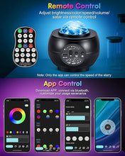 Load image into Gallery viewer, Star Projector Galaxy Light, Galaxy Projector for Bedroom with APP Remote Control, Timer - Night Light Projector for Kid Adult Aurora Light Projector
