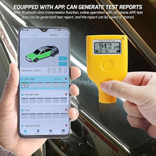 Load image into Gallery viewer, Paint Thickness Meter Gauge Dual Display Design for Fe/NFe with Measuring Range 0.0~3500?m Best Mil Coating Depth Gauge Tester with Built-in Integrated Probe Backlight and Bluetooth Connectivity
