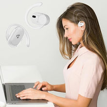 Load image into Gallery viewer, 1Mii Open Ear Headphones, Wireless Sports Earbuds 60 Hours Long Playtime with Charging Case, Snug Fit Bluetooth Earbuds with Rotatable Ear Hooks, ENC Clear Calls Premium Sound IPX4 Waterproof (White)
