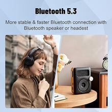 Load image into Gallery viewer, 128GB MP3 Player with Bluetooth 5.3, Portable Digital Lossless Music Player with Built-in Speaker, 2.0 in Full Touch Screen, HiFi Sound, FM Radio, Voice Recorder, Earphones Included
