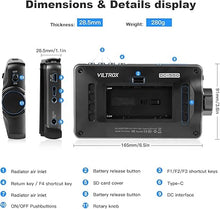 Load image into Gallery viewer, VILTROX DC 550 5.5&quot; Camera Field Monitor for DSLR Touchscreen Camera Monitor 4K with Sunshade Hood Video Monitors for Sony Canon Nikon 3D LUT HDR 4K HDMI in and Out Exposure Focus Assist Waveform

