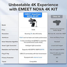 Load image into Gallery viewer, EMEET NOVA 4K Webcam with Tripod - 4K UHD, PDAF Autofocus, Adjustable Heights with 360° Swivel Head, 2 Noise-Cancelling Mics, USB Plug&amp;Play, Privacy Cover, Ideal for Online Meetings&amp;Live Streaming
