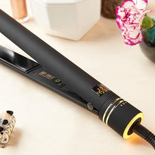 Load image into Gallery viewer, Hot Tools Pro Artist Black Gold Evolve Ionic Salon Hair Flat Iron | Long-Lasting Finish for Straightening Hair, (1-1/4 in), HT7123BG
