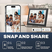 Load image into Gallery viewer, 16.2 Inch Extra Large Digital Picture Frame 32GB, WiFi Electronic Photo Frame 1258 * 930 IPS HD Touch Screen, Motion Sensor, Send Photos via App/Email from Anywhere Gift for Father&#39;s Day
