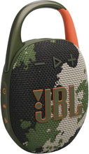 Load image into Gallery viewer, JBL Clip 5 - Ultra-Portable, Waterproof &amp; Dustproof Bluetooth Speaker, Big Pro Sound with Punchy bass, Integrated Carabiner, Up to 12 Hours of Play, Made in Part with Recycled Materials (Squad)
