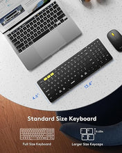 Load image into Gallery viewer, Foldable Keyboard and Mouse, Samsers Folding Bluetooth Keyboard Mouse Combo, 2.4G + BT5.0 x 2, Full-Size Portable Travel Keyboard &amp; USB-C Rechargeable Wireless Mouse for iOS Android Windows Mac OS
