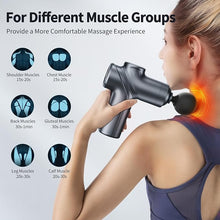 Load image into Gallery viewer, Massage Gun Deep Tissue, Silent Brushless Motor and Portable Massage Gun with 4 Interchangeable Heads for Deep Muscle Relief and Relaxation, Relax Gift

