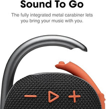 Load image into Gallery viewer, JBL Clip 4, Black/Orange - Portable Bluetooth 5.1 Speaker - Up to 10 Hours of Play - Waterproof &amp; Dust Resistant - Includes Noise &amp; Echo-Canceling Speakerphone
